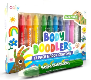 Body Doodlers: Face & Body Crayons Set of 12 (SKU 1203)