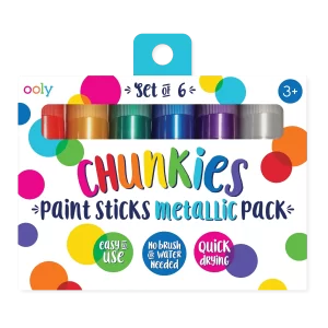 Chunkies Paint Sticks Metallic Pack Set of 6 (SKU 1207)