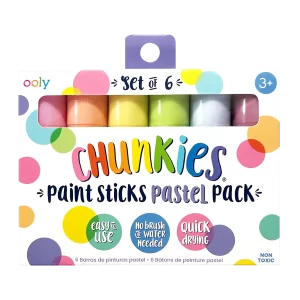 Chunkies Paint Sticks Pastel Pack Set of 6 (SKU 1208)