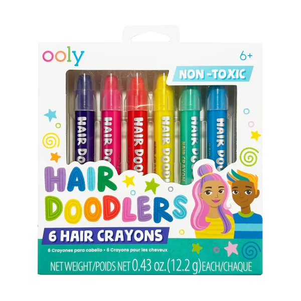 Hair Doodlers: Hair Crayons Set of 6 (SKU 1204)