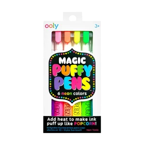 Magic Puffy Pens: Neon Set of 6 (SKU 1211)