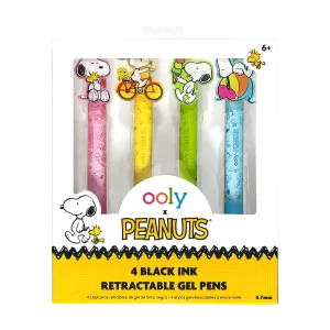 Peanuts: Black Ink Retractable Gel Pens (SKU 1212)