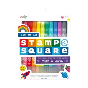 Stamp-A-Square: Double-Ended Markers Set of 12 (SKU 1202)