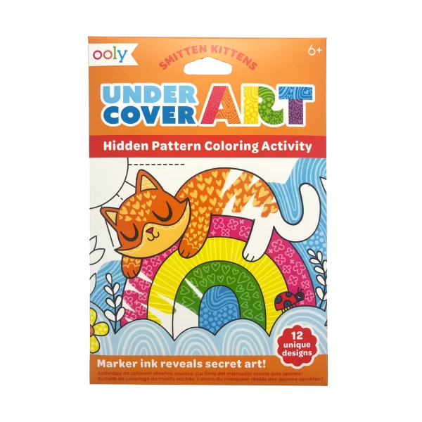 Undercover Art: Hidden Pattern Coloring Activity - Smitten Kittens (SKU 1216)