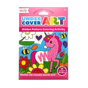 Undercover Art: Hidden Pattern Coloring Activity - Unicorn Friends (SKU 1217)