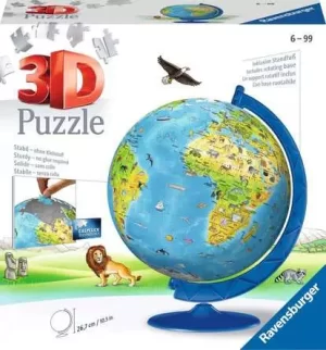 Ravensburger 3D Puzzle Ball Children's Globe - 180 Pieces (SKU 1251)