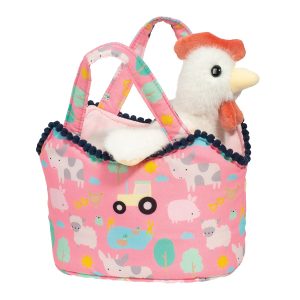 Farm Friends Sassy Pet Sak with White Hen