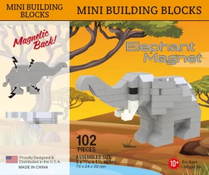 Mini Blocks Elephant Magnet