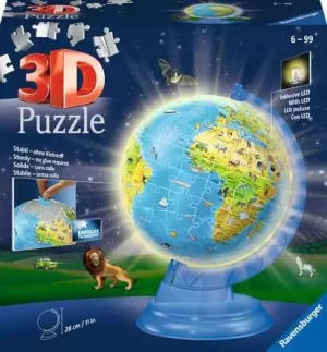 Ravensburger Jigsaw Puzzle Children’s Globe - Night Stand - 180 Pieces Puzzle (SKU 1257)