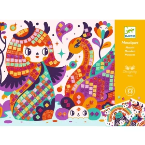 Djeco Foam Mosaic Craft Kit: Kokeshi