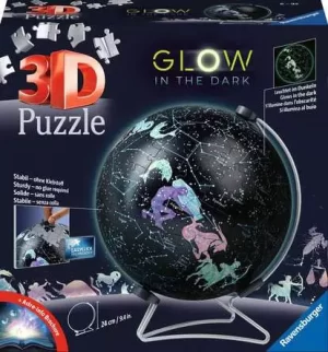 Ravensburger 3D Puzzle Building Starglobe Glow-in-the-dark - 180 Pieces (SKU 1256)