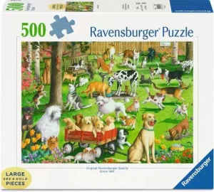 Jigsaw Puzzle Ingrid Slyder: At the Dog Park - 500 Pieces Puzzle (SKU 1279)