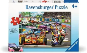 Ravensburger Children’s Jigsaw Puzzle Greg Paprocki: Racetrack Rally - 60 Pieces Puzzle (SKU 1265)