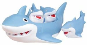 Mother Shark with Little Babies Bath Toy