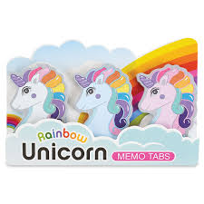 Rainbow Unicorn Memo Tabs