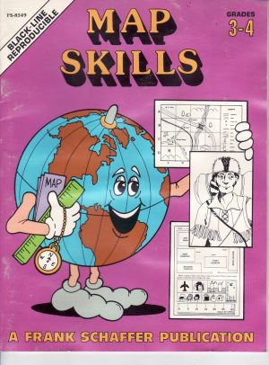 Map Skills Book Grades 3-4 (FS-8549-box11) [Workbook] Kathel Paredes