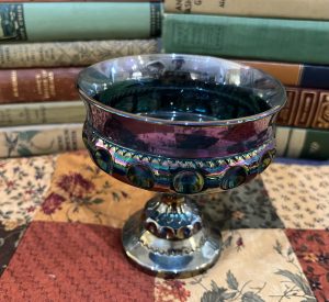 Beautiful Heavy Deep Blue Goblet Depression Glass  (S755) ~ 50% off with vintage coupon