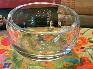 Heavy Glass Beautiful Bowl (S813) ~ 50% off with vintage coupon