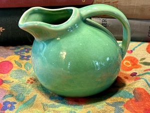 Little Green Porcelain Pitcher (S814) ~ 50% off with vintage coupon