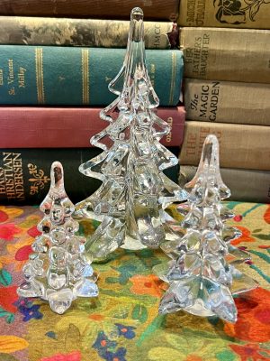 Set of 3 Crystal Christmas Trees (S819) ~ 50% off with vintage coupon