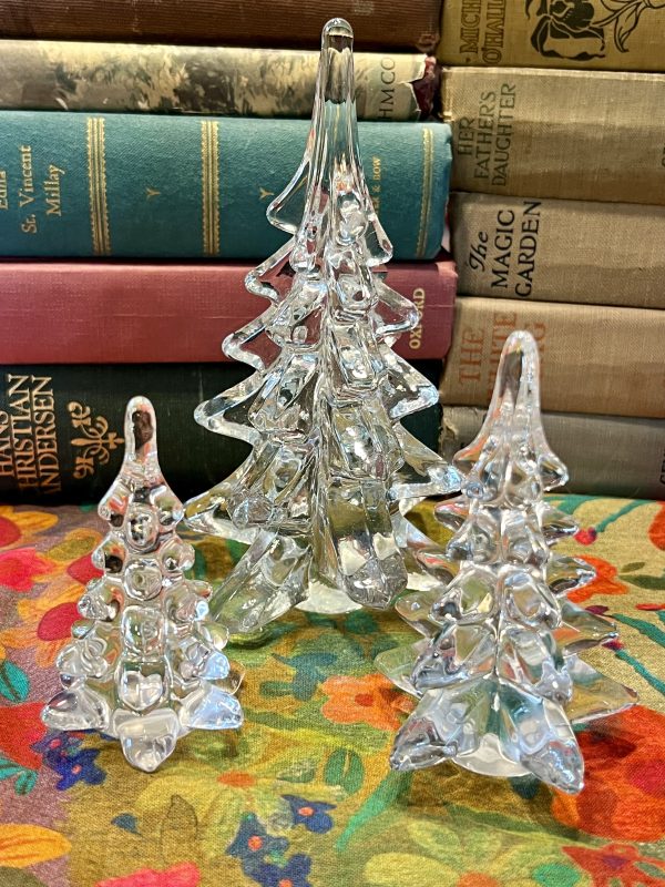 Set of 3 Crystal Christmas Trees (S819) ~ 50% off with vintage coupon