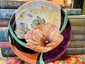 Stunning Poppy Decorative Porcelain Plate (S830) ~ 50% off with vintage coupon