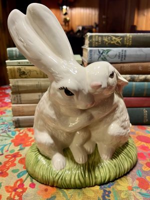 Bunny Friends Easter Porcelain Center Display (S840) ~ 50% off with vintage coupon