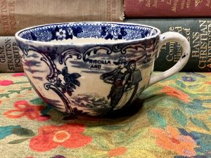 Cobalt Blue Staffordshire Ware Antique Cup (S865)  ~ 50% off with vintage coupon