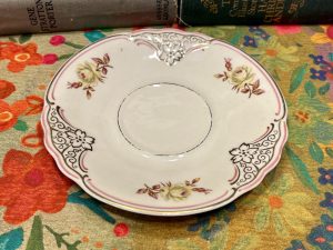 Classy Little Saucer with little flowers and scalloped design(S879) ~ 50% off with vintage coupon