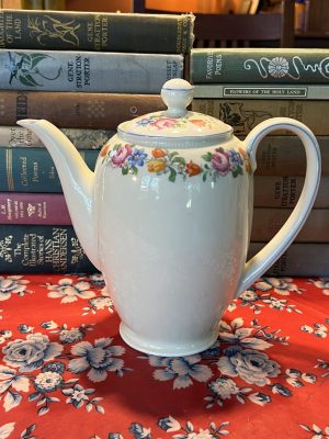 Tall Elegant Floral Teapot (S882) ~ 50% off with vintage coupon