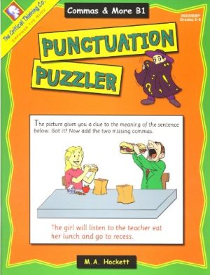 Punctuation Puzzlers, Level B Book 1 Commas and More [Paperback] Margaret Hockett