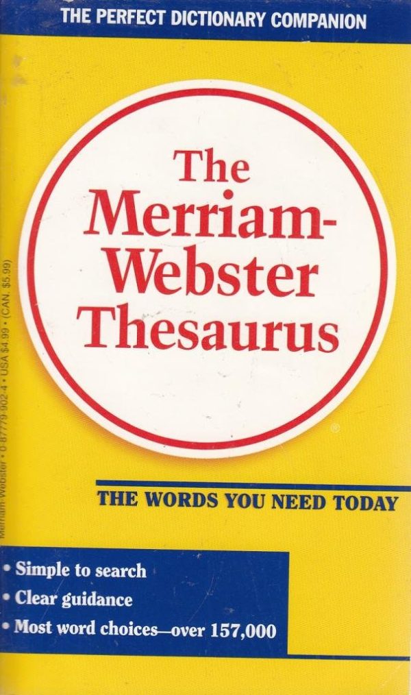 The Merriam Webster Thesaurus Staff of Publisher