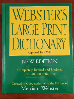 Webster's Large Print Dictionary - New Edition [Hardcover] Lorraine Marchi