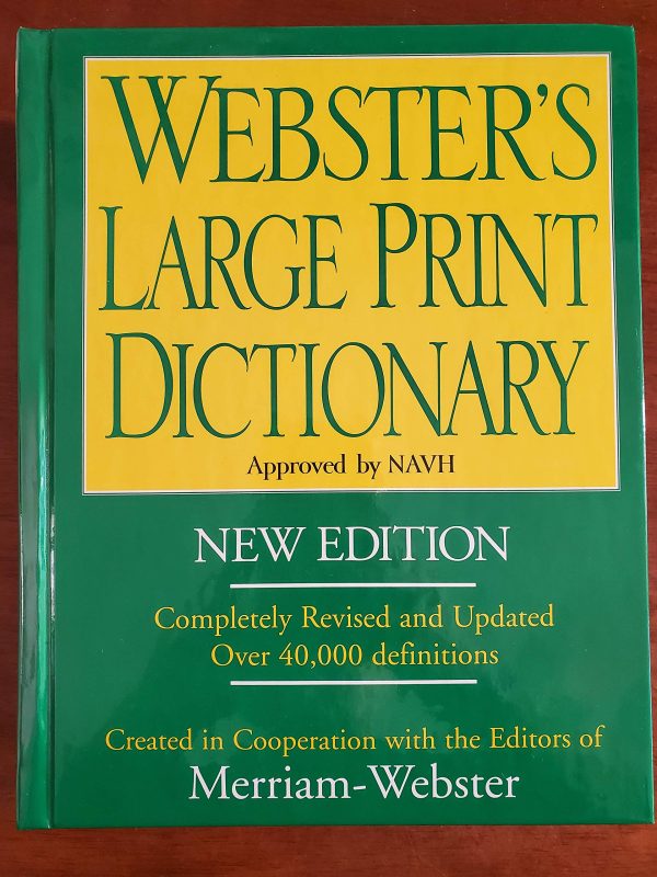 Webster's Large Print Dictionary - New Edition [Hardcover] Lorraine Marchi