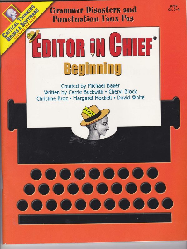 Editor In Chief Beginning Book: Grammar Disasters and Punctuation Faux Pas (Editor in Chief Beginining) [Paperback] Carrie Beckwith