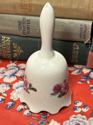 Beautiful Rose Scalloped Edge Bell ~ 50% off with vintage coupon (S915)