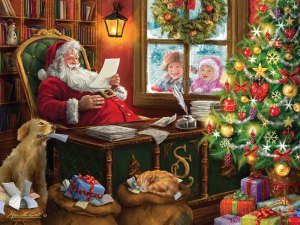 Dear Santa Puzzle (550 Pieces) Heritage Puzzles - Made in USA