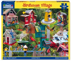 Birdhouse Village (500 Pieces) White Mountain Puzzles - Made in USA