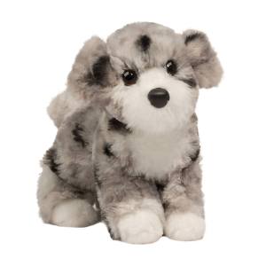 Miles Aussie Spotted Gray Super Soft Doodle Puppy (10")