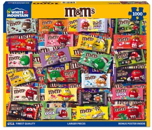 M&M's (1000 Pieces) White Mountain Puzzles - Made in USA