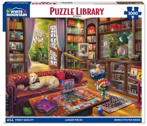 Puzzle Library (1000 Pieces) White Mountain Puzzles - Made in USA
