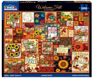 Welcome Fall (1000 Pieces) White Mountain Puzzles - Made in USA