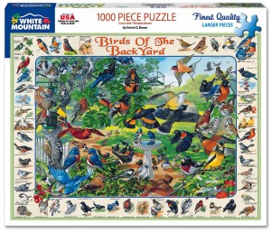 Birds of the Back Yard (1000 Pieces) White Mountain Puzzles - Made in USA