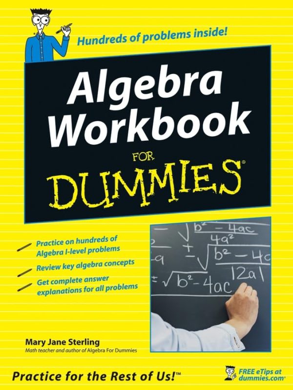 Algebra Workbook for Dummies Sterling, Mary Jane