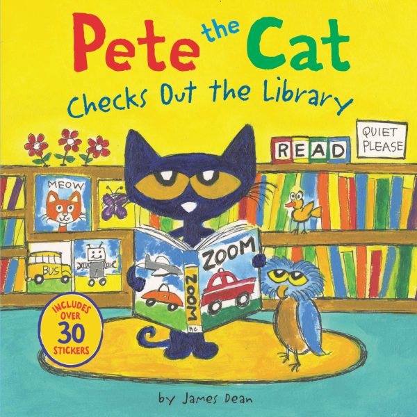 Pete the Cat Checks Out the Library [Paperback] Dean, James and Dean, Kimberly