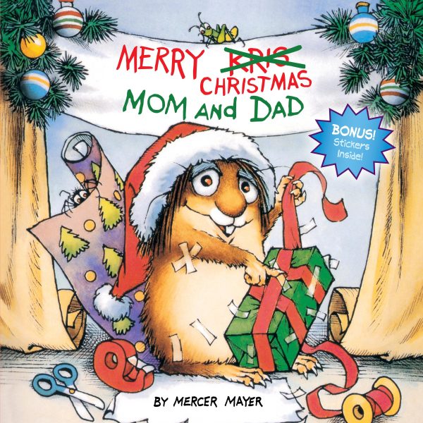 Merry Christmas Mom and Dad (A Golden Look-Look Book) [Paperback] Mercer Mayer