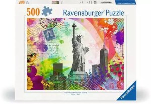 Ravensburger Jigsaw Puzzle New York Postcard - 500 Pieces Puzzle