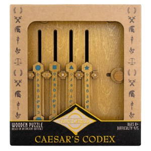 Caesar's Codex- Lever Sliding Wooden Logic Puzzle