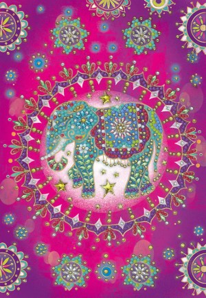 Crystal Art Elephant Fantasy Notebook Kit