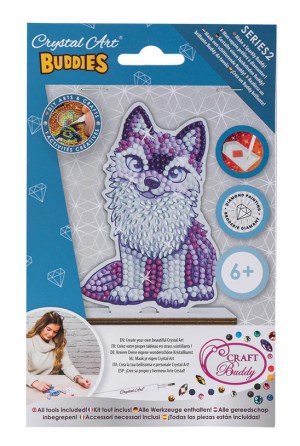 Crystal Art Buddies ~ Purple Fox Kit